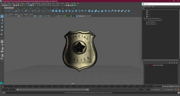 modelo 3d Insignia especial de policía - TurboSquid 2250488