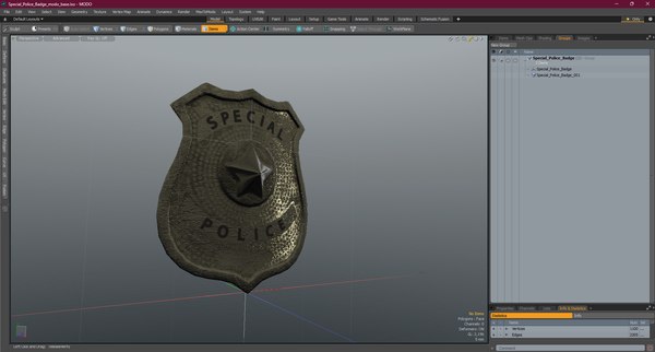 modelo 3d Insignia especial de policía - TurboSquid 2250488