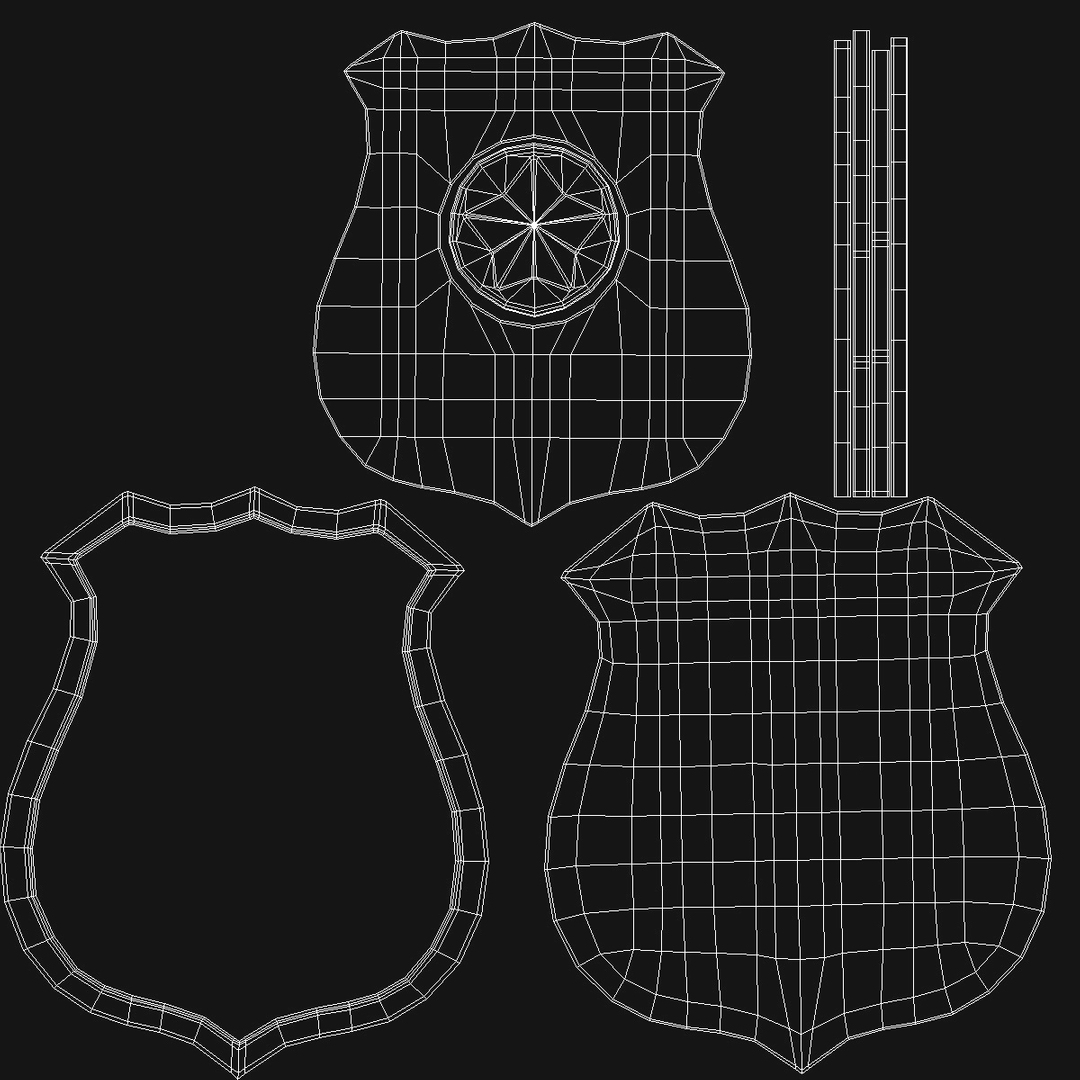 modelo 3d Insignia especial de policía - TurboSquid 2250488