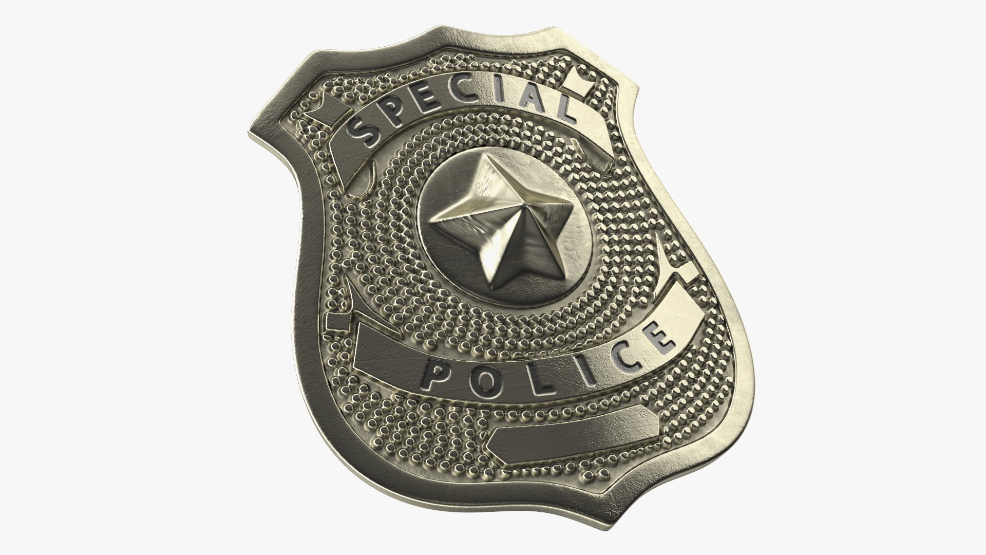 Special Police Badge 3D model preview
