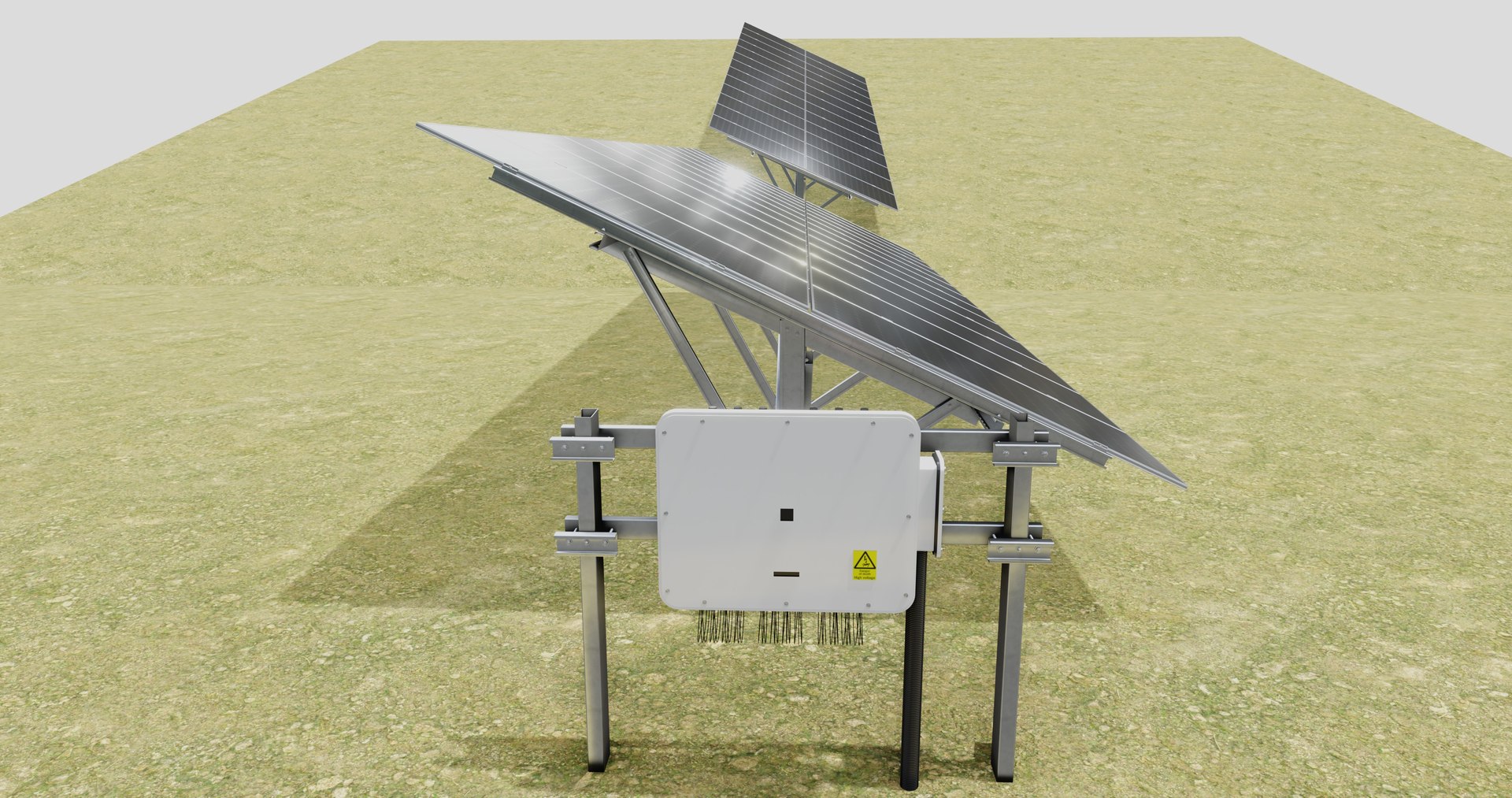 3D Single Column Solar Construction Type-3 Model - TurboSquid 2319165