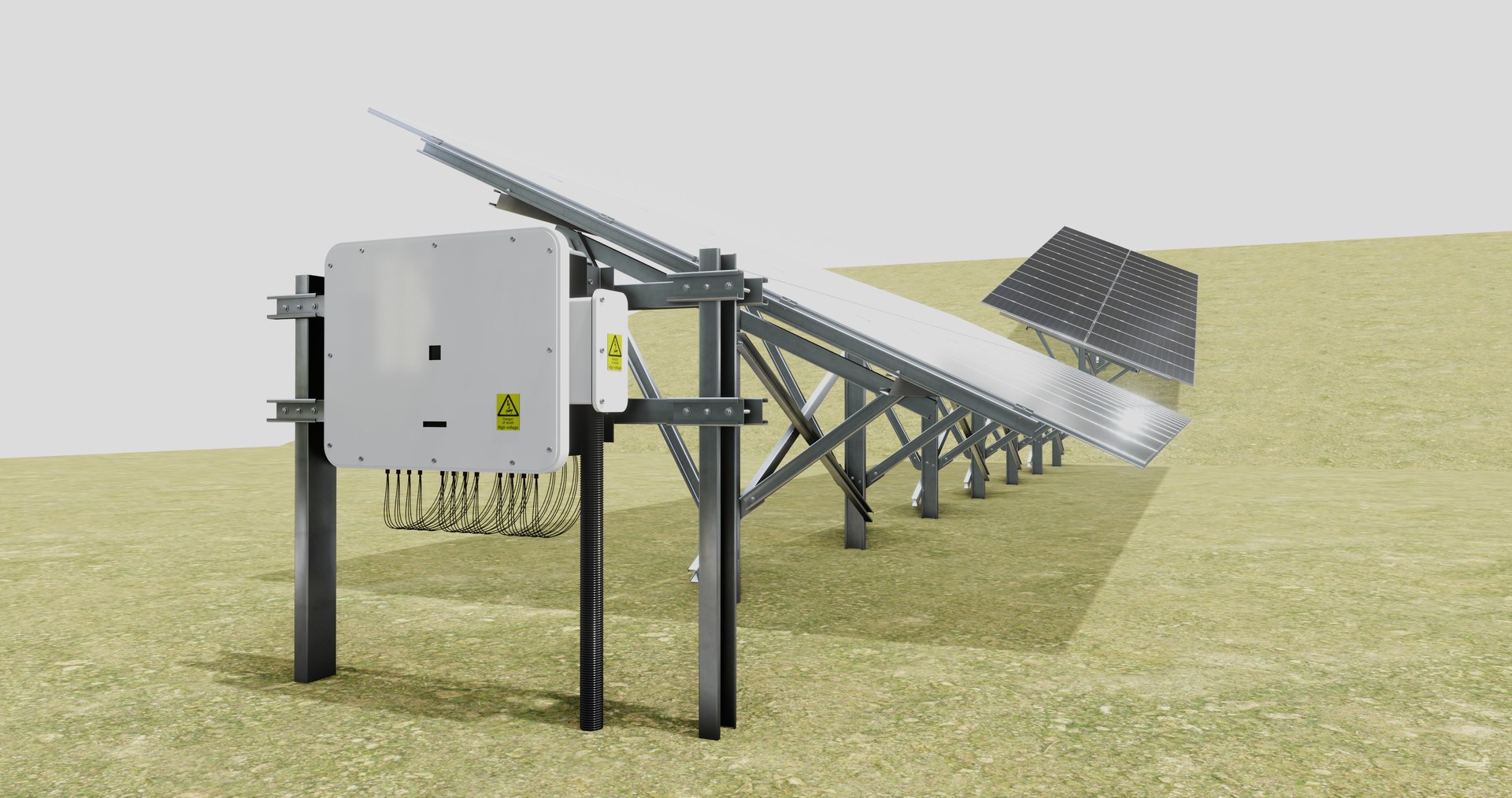 3D Single Column Solar Construction Type-3 Model - TurboSquid 2319165