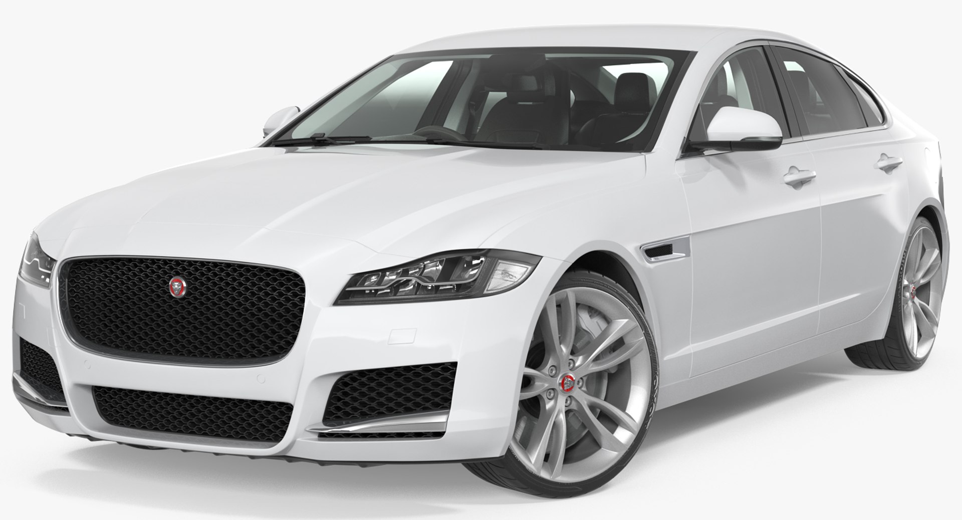 Jaguar XF Rigged 3D model preview