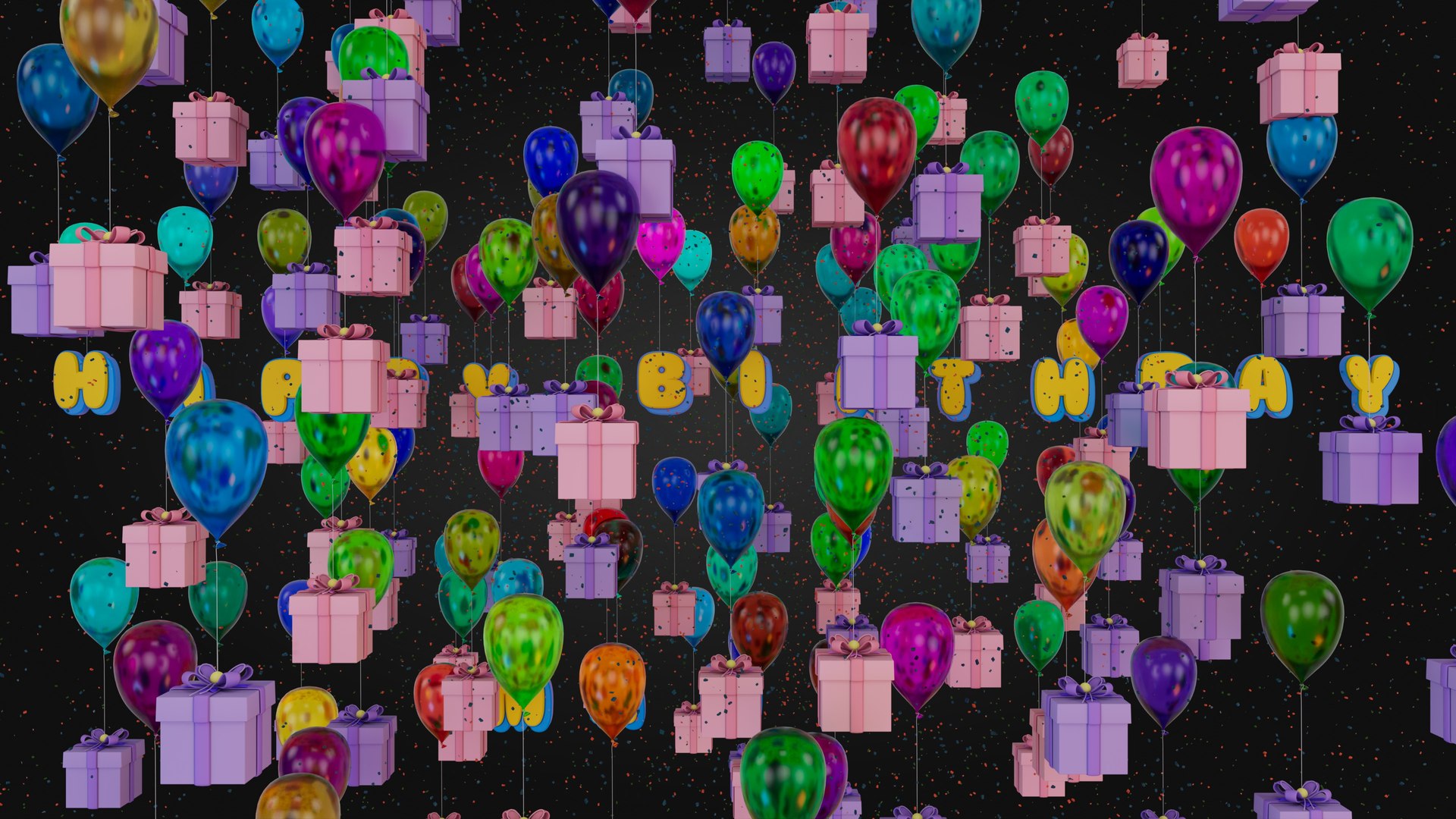 3D Happy Birthday Wishes - TurboSquid 2066006