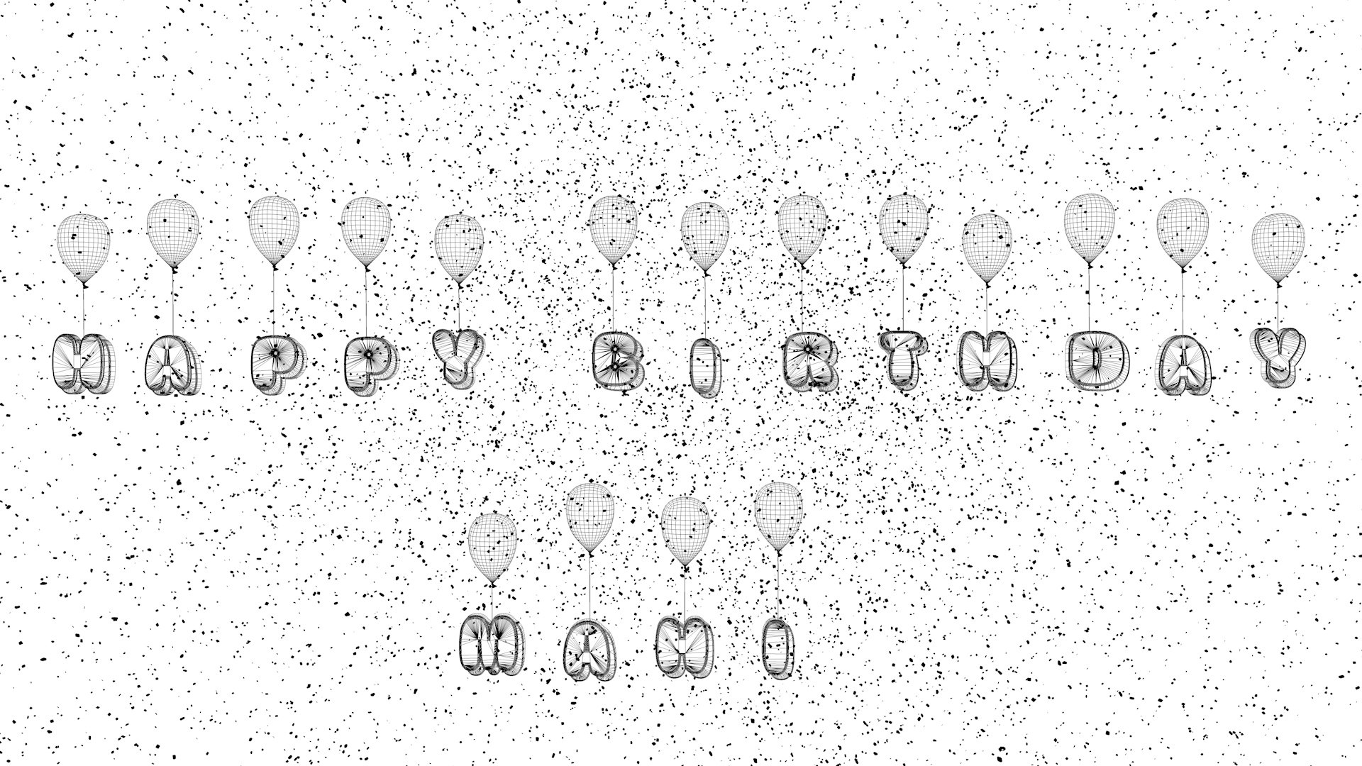 3D Happy Birthday Wishes - TurboSquid 2066006