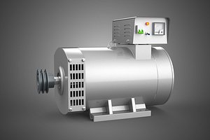 3D ENGINE MOTOR GENERATOR ALTERNATOR DYNAMO GENSET CONTROL PANEL KW