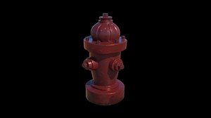 hydrant cartoon 3d model