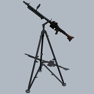 3ds german wwii mg34 machine gun