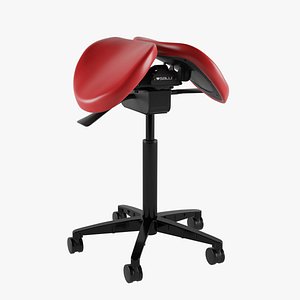 Salli Saddle Chair 02 3D model