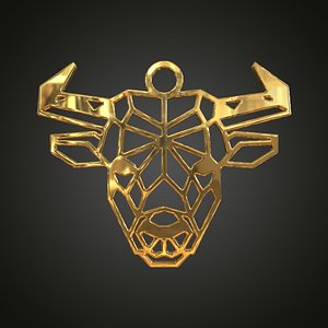Linear bull pendant 3D