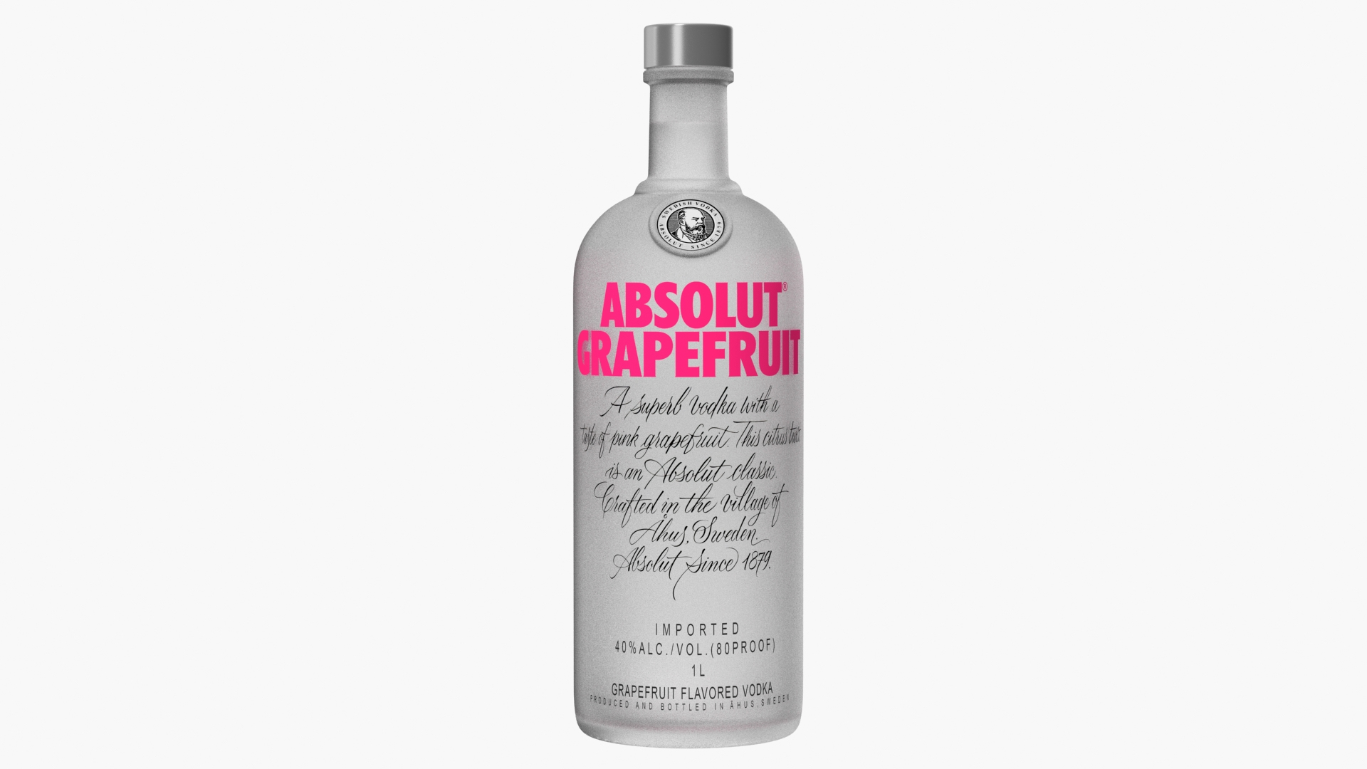 3D grapefruit vodka absolut alcoholic model TurboSquid 1692978