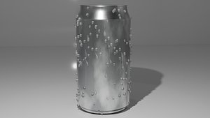 3D aluminium can model