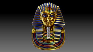 Tutankhamuns golden mask 3D