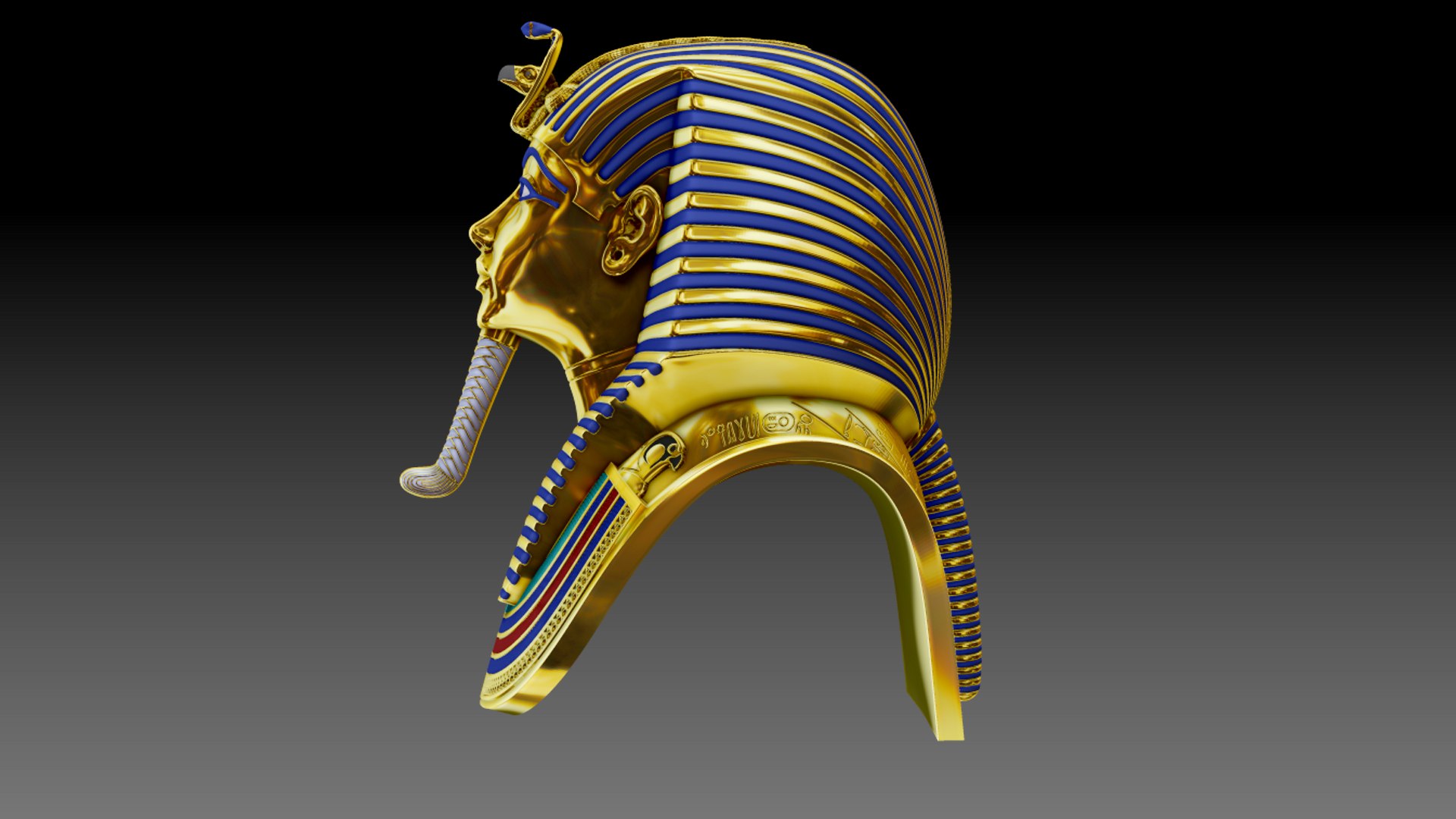 Tutankhamuns Golden Mask 3d Turbosquid 2029878