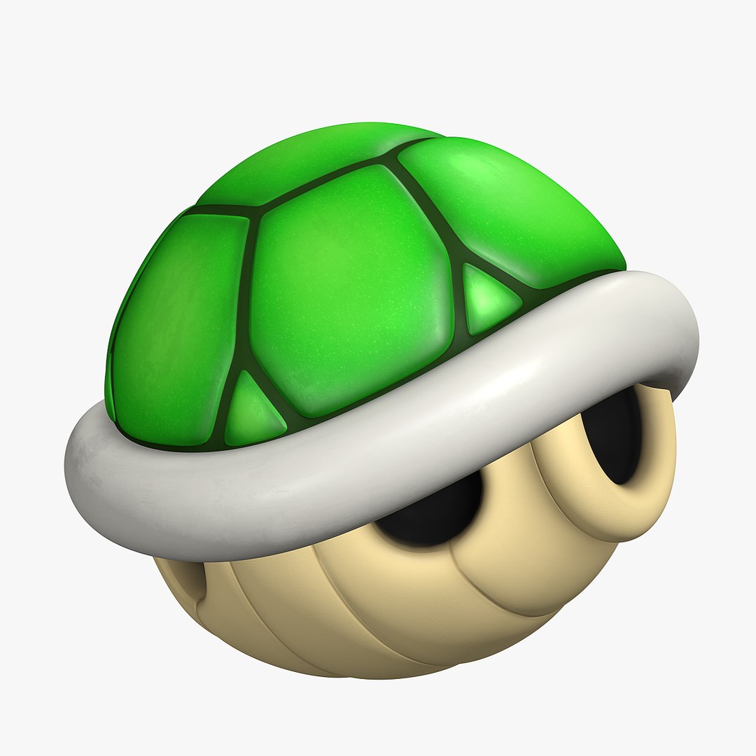 Mario Bros Koopa Shell Green Cinematic 3D model - TurboSquid 2059829