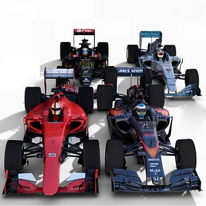 Pack F1 cars 2015