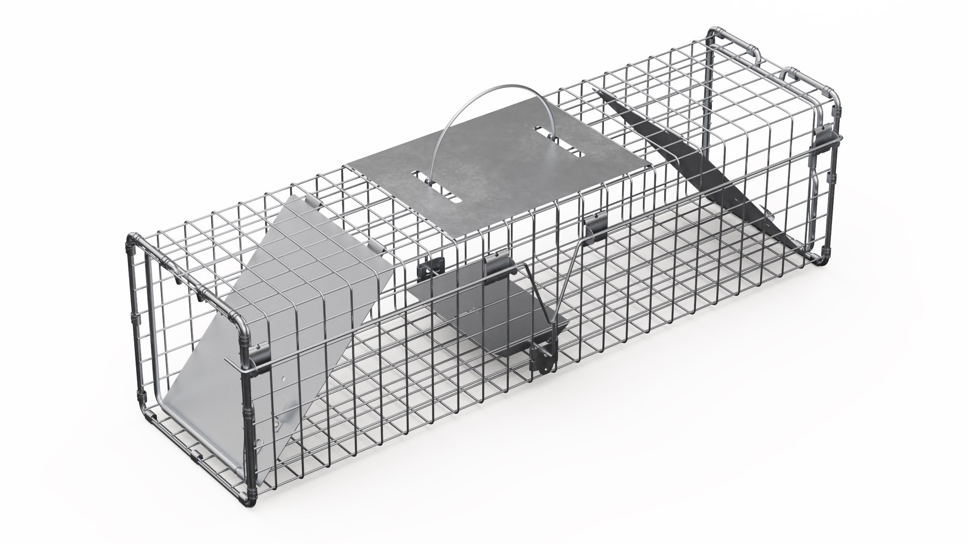 Two Door Catch and Release Animal Trap 3D model preview