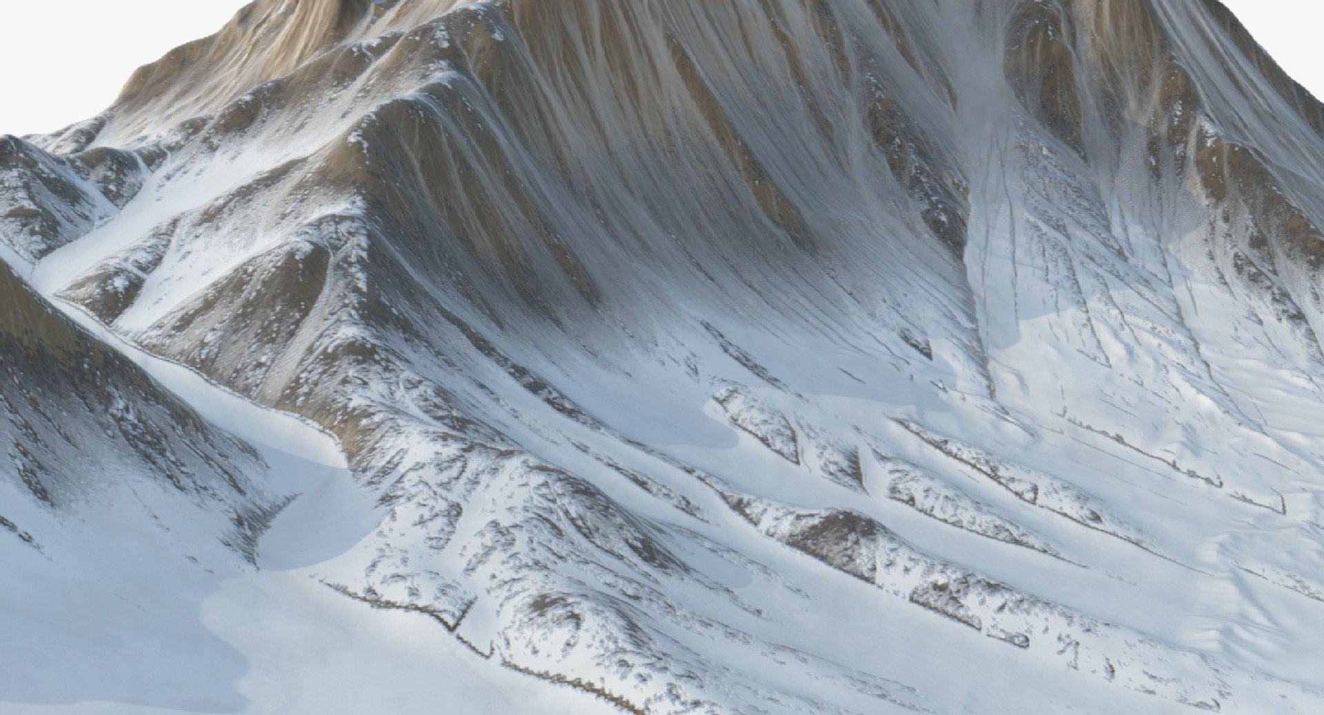 3D Snowy Mountain - Snow Model - TurboSquid 1249958