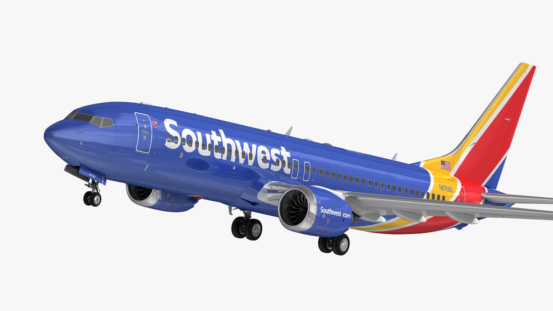 3D Boeing 737-8 MAX Southwest Airlines Model - TurboSquid
