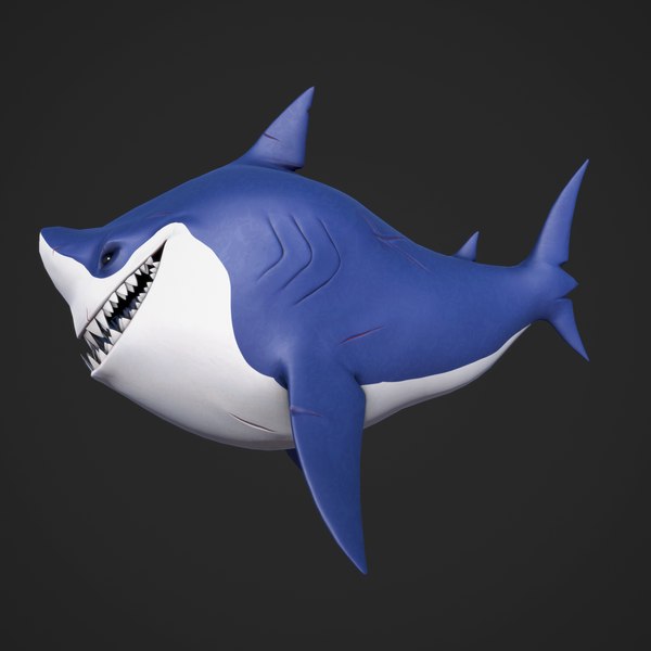 3d ready shark model