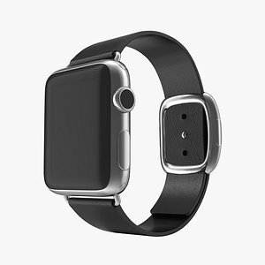 apple watch 38mm steel 3d model