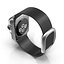 Apple Watch 38mm Steel Case with Black Modern Buckle