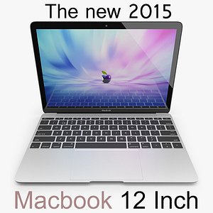 3d macbook 12 inch 2015