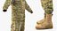 army combat uniform camo 3D