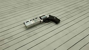 sci-fi destiny 2 handgun 3D model