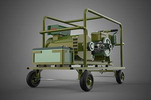 STANDARD GREEN ARMY MILITARY GENSET GENERATOR SET DIESEL ENGINE