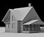 Realistic Country House 3D Model