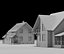 Realistic Country House 3D Model
