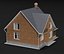 Realistic Country House 3D Model