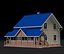Realistic Country House 3D Model