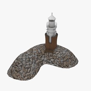 3D malmo vagbrytarbank light house model