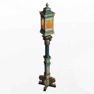 Classic Street Light 0201 3D model