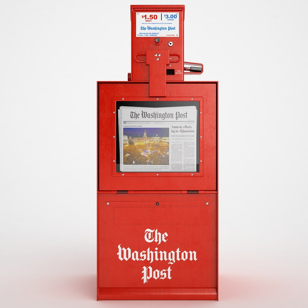 3d Newspaper Box Model