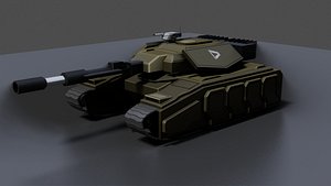 Sci Fi Military Tank - Low poly - Game Ready