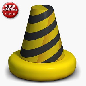 construction icons 32 conus 3d max