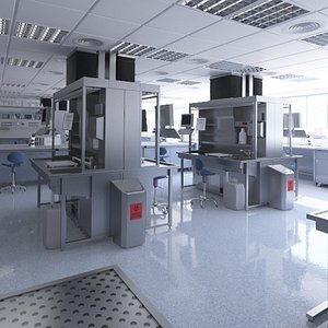 lab laboratory 3D model