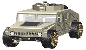 3D model army hummer