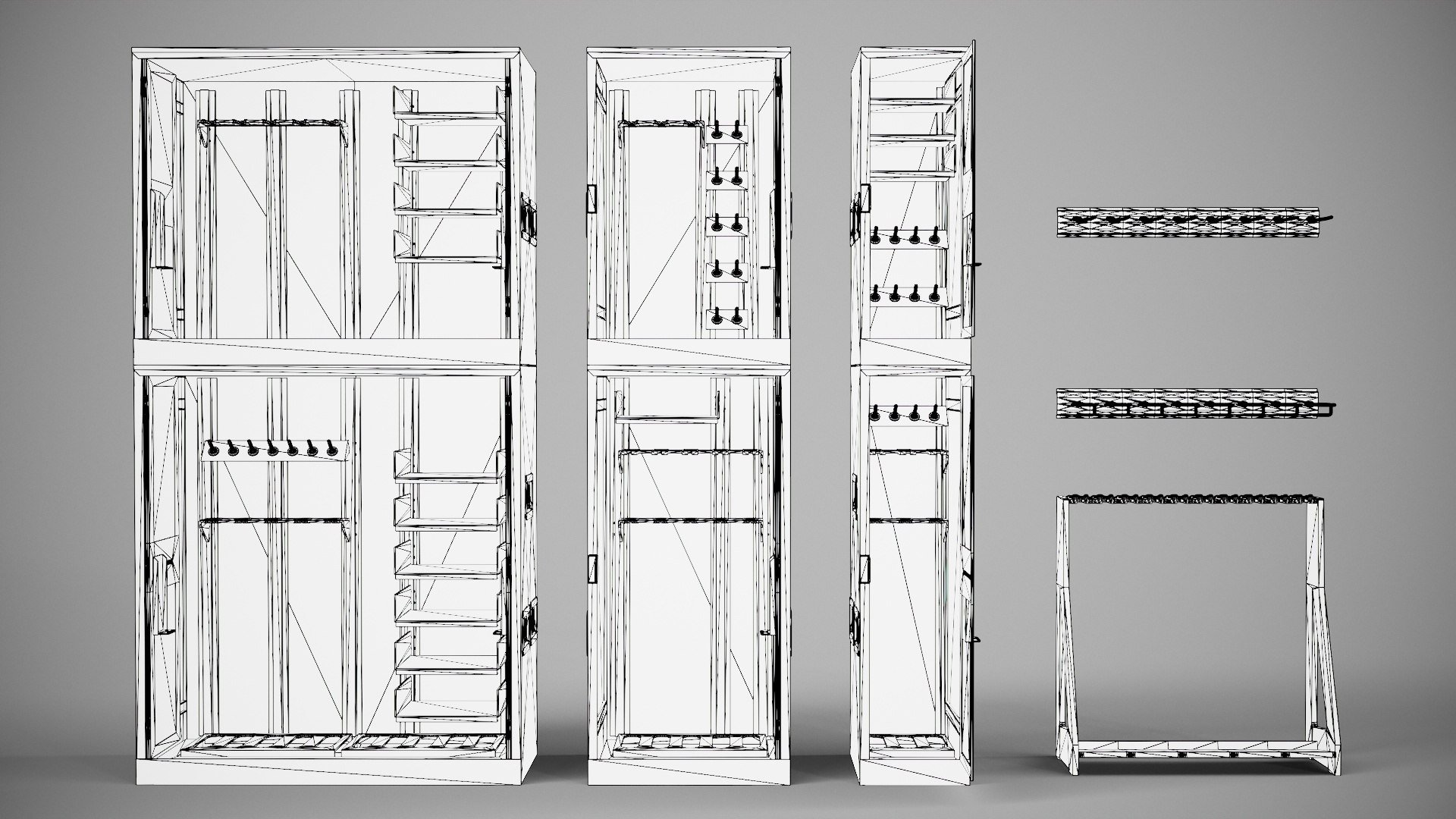 3D Gun Storage Racks Modular Realtime model https://p.turbosquid.com/ts-thumb/MV/muwG9O/8H/wire01/jpg/1764832945/1920x1080/fit_q87/4dc9a6fb4e1c9dbb404b5c5a866f4a6c0f3eb367/wire01.jpg