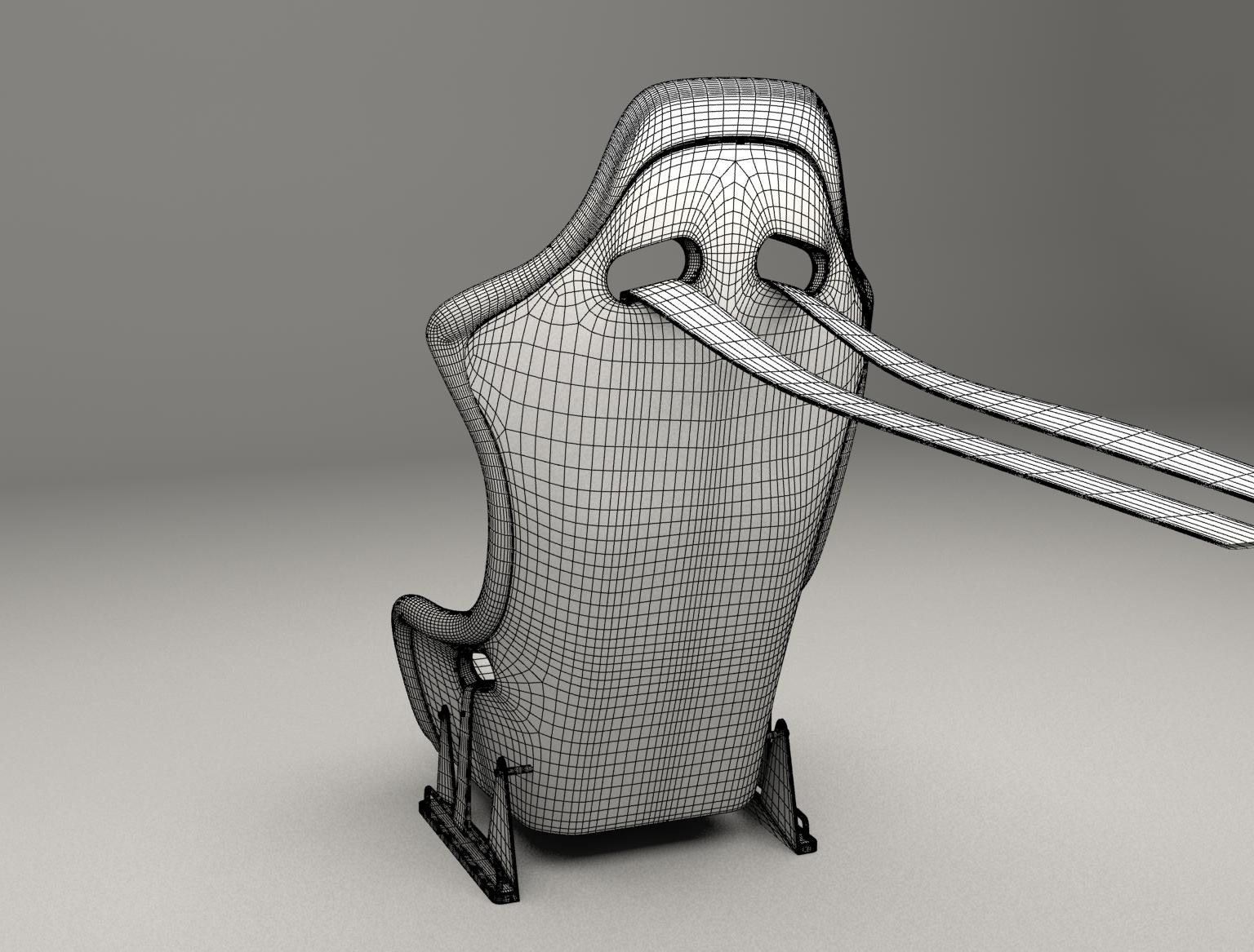 Racing seat 3D TurboSquid 1353357