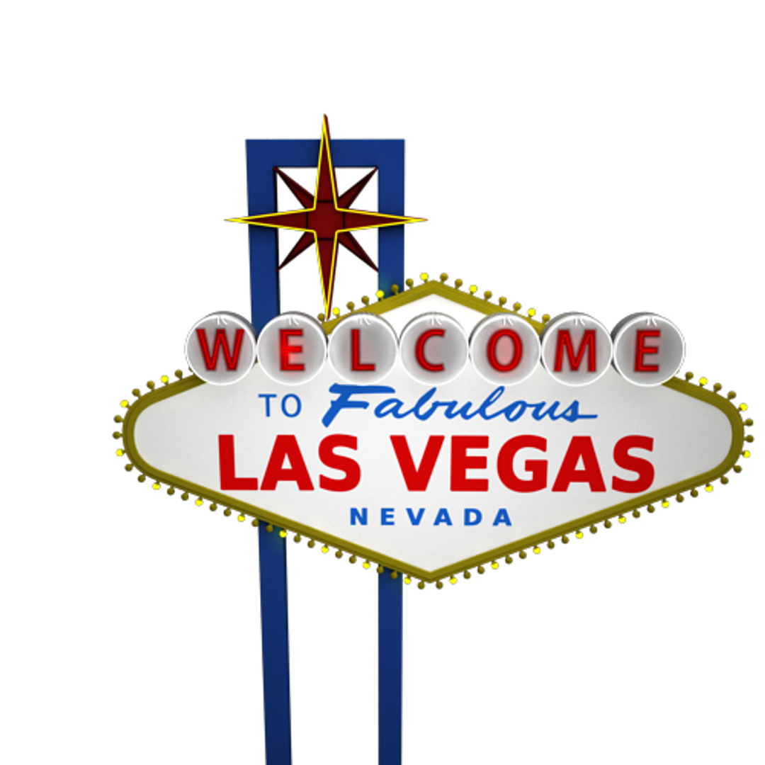 Las Vegas Welcome Sign 3d Model