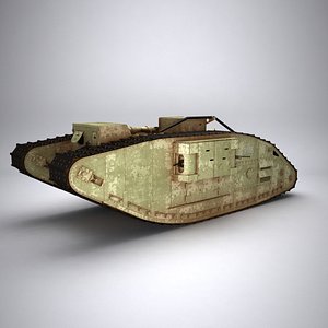 3d model of mark war tank