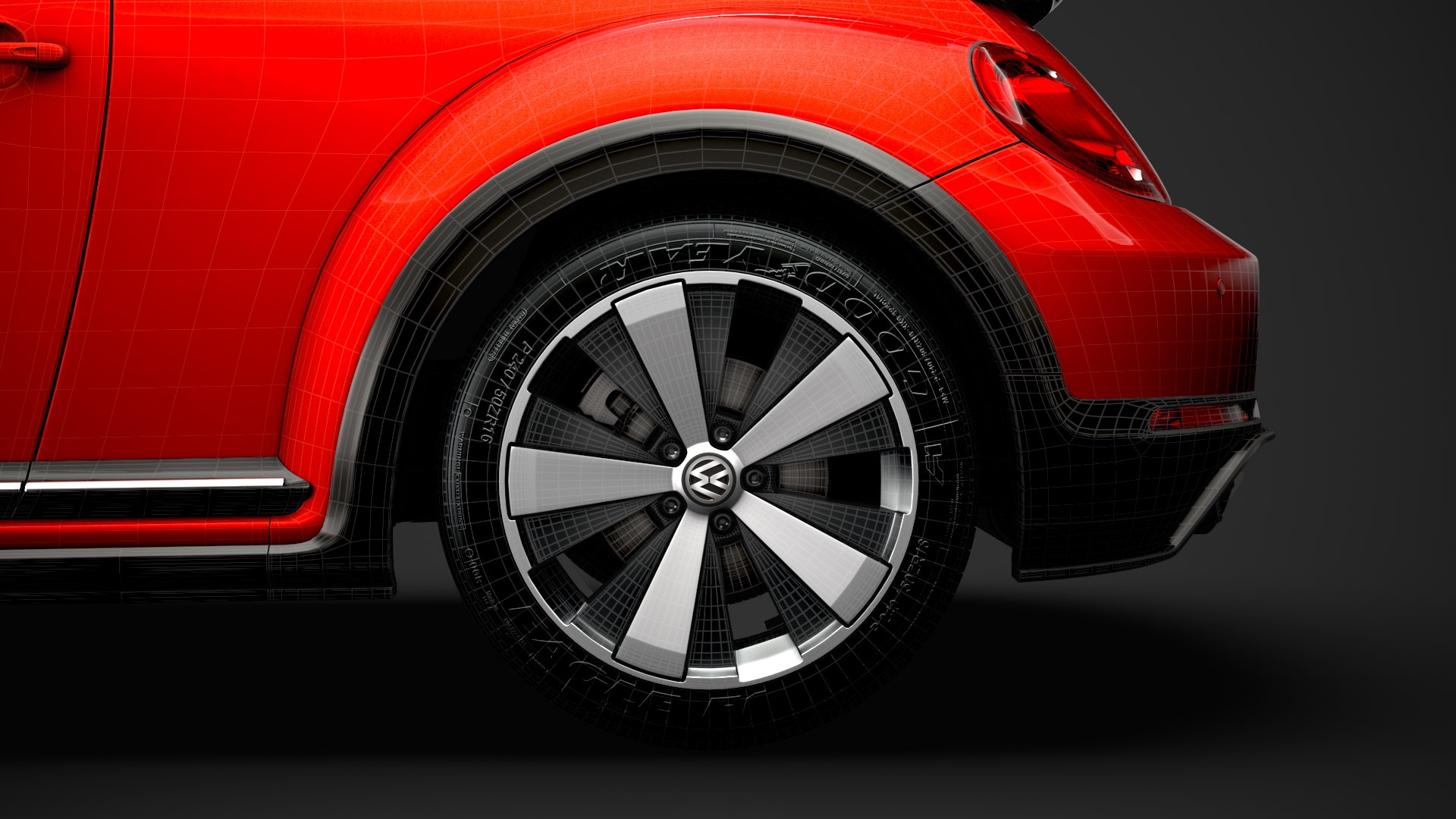 Beetle r line convertible 3D model - TurboSquid 1534666
