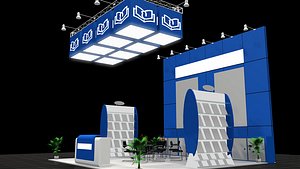 3 side open stand 3D model