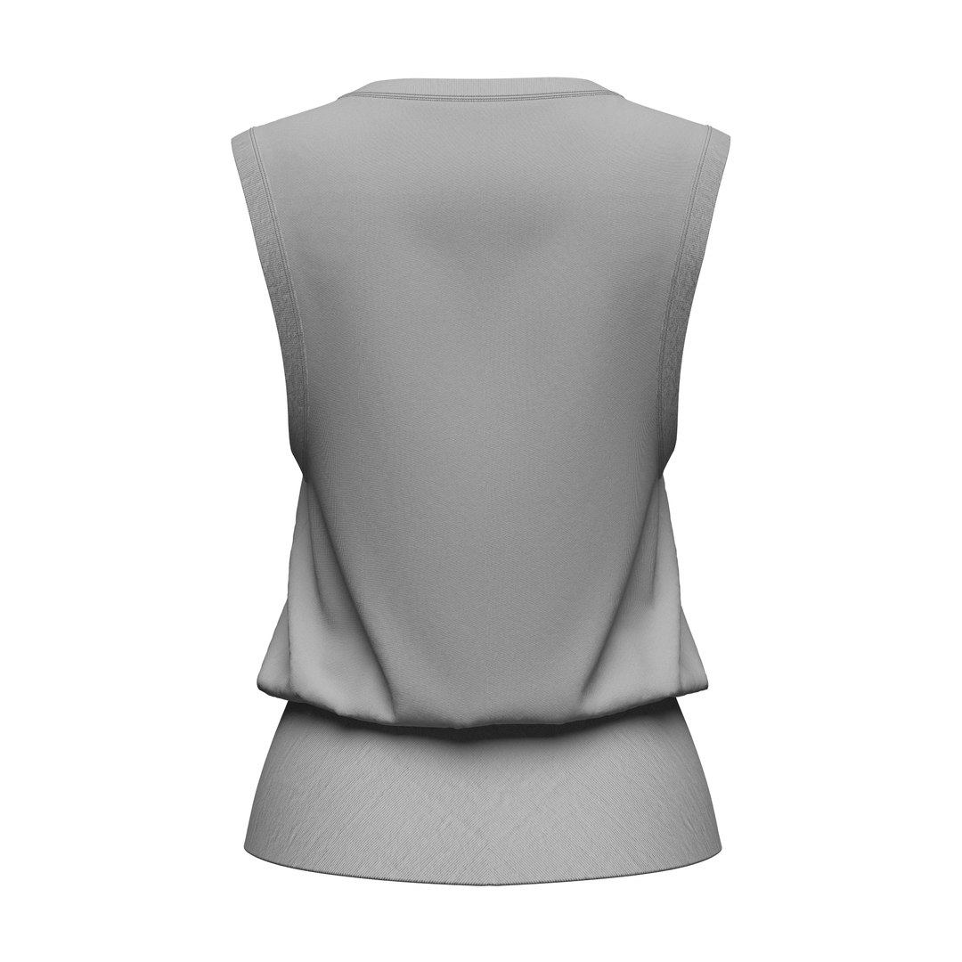 3D Female Sweat Vest Model - TurboSquid 2396487