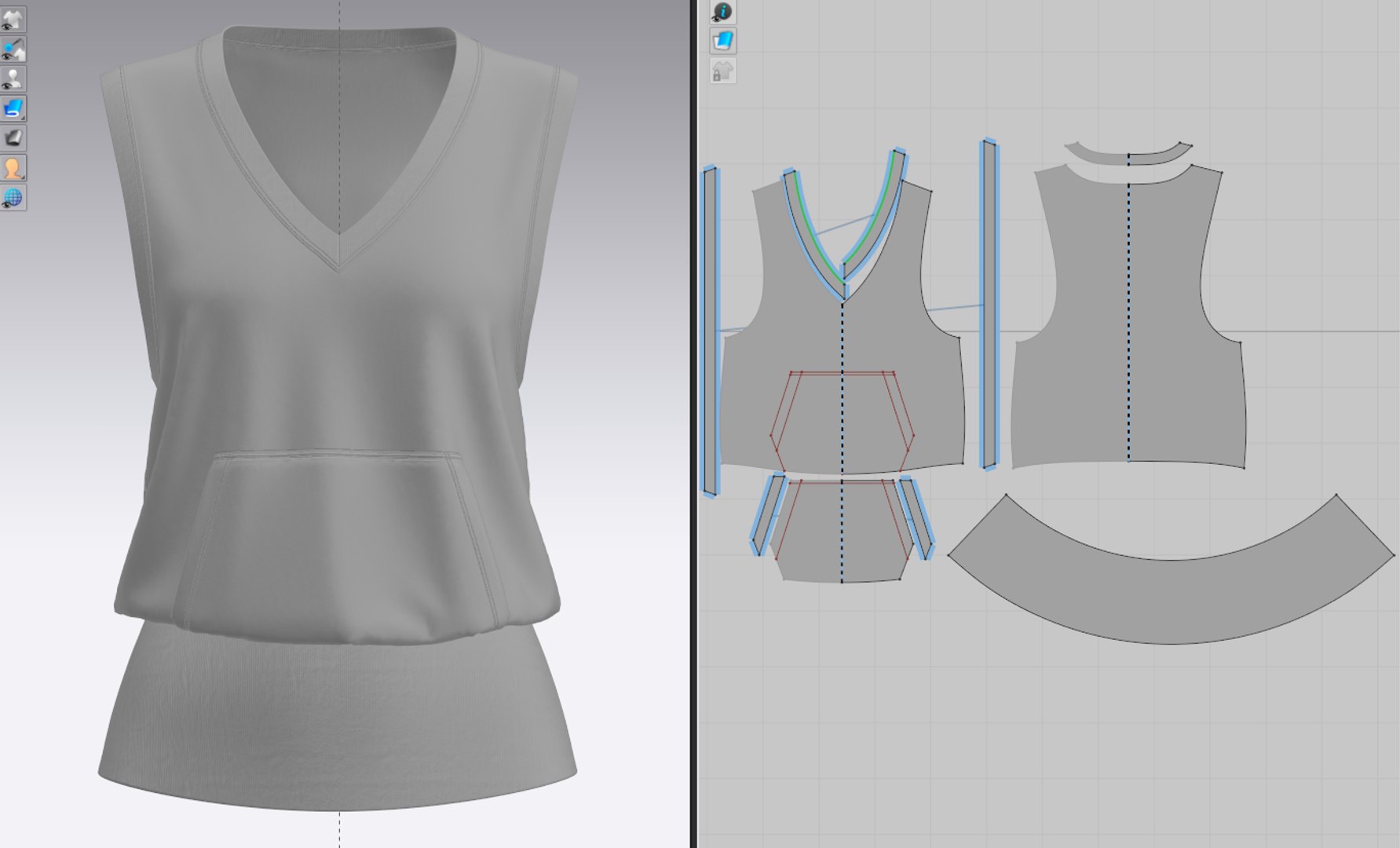 3D Female Sweat Vest Model - TurboSquid 2396487