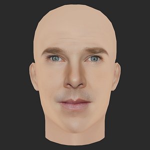 Low Poly Benedict Cumberbatch Head